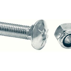SAM Bulk Cutting Edge 1/2 x 2 Inch Carriage Bolt And Locknut - Set of 9