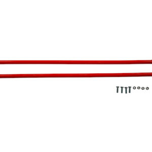 SAM 1308110 3/4 x 36 Inch Fluorescent Orange Bolt-On Bumper Marker Sight Rods with Hardware