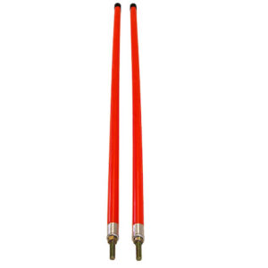 SAM 1308111  3/4 x 36 Inch Fluorescent Orange Bumper Marker Sight Rods with Hardware