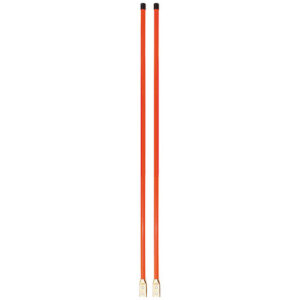 SAM 1308115 3/4 x 48 Inch Fluorescent Orange Bolt-On Bumper Marker Sight Rods with Hardware