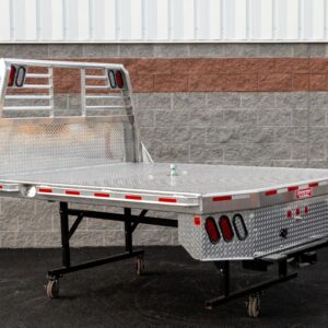 Zimmerman 97"x102" Aluminum Flat Bed - Fits Ford 2017 - Newer Dual Wheel Long Bed