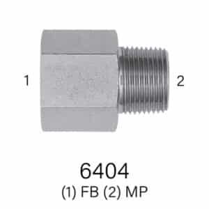 FB to MPT Hydraulic Adapter, Series 6404 Sizes #4-#20
