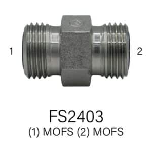Series FS2403 Hydraulic Adapter - MOFS to MOFS, Sizes #2 - #20