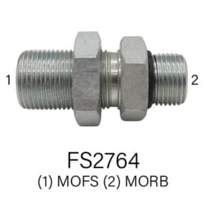 Series FS2764 Hydraulic MOFS Bulkhead to MORB, Sizes #8 - #10