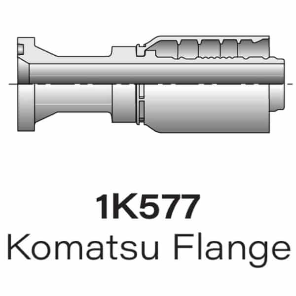 Parker Series 1K577 Komatsu Flange, Size #16