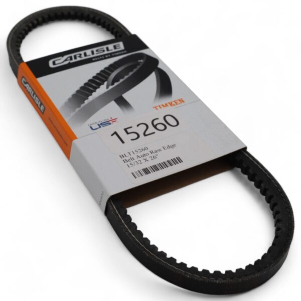Automotive 15 Series Open-Faced Cogged V-Belt – 15/32" x 26" - Image 3