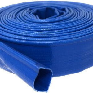 Flat Lay Discharge Hose – UV Protected, Heavy Duty, Flexible, Ideal for Construction, Agriculture, Mining, Pool & Spa