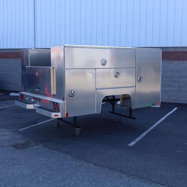 High Side Aluminum Service Body 98" x 110" - Fits Dual Wheel 60" CA Cab & Chassis - Image 3
