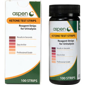 Ketostix Urinalysis Test Strips, 100/Box