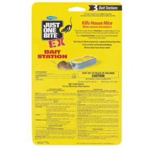 JUST ONE BITE II Mice Bait Station, 3pk