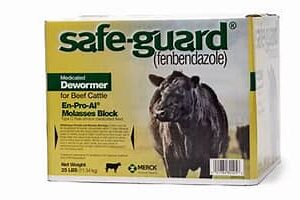 Safe-guard (fenbedazole) EN-PRO-AL Beef Cattle Dewormer Block