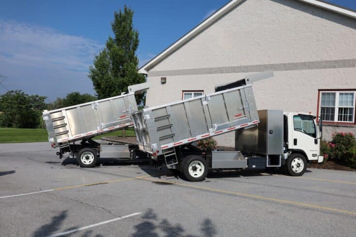 2023 Chevy 5500 Cabover with a Martin Highlander Dump Bed