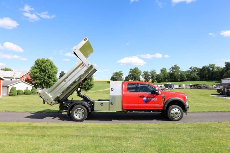 2024 Ford F550 with a Martin Avalanche Dump Bed