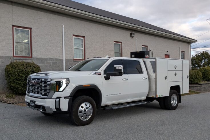 2025 GMC 3500 with a Martin High Side Service Body